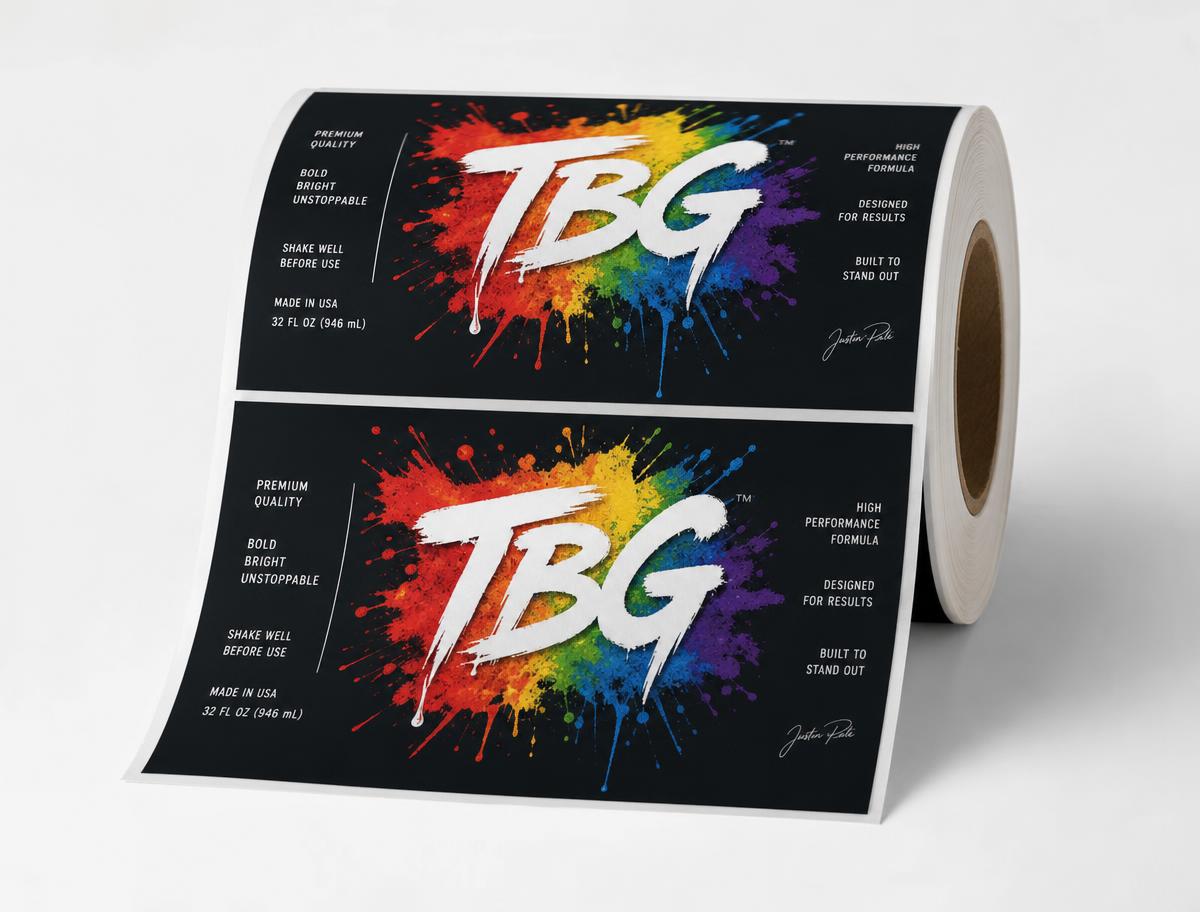 Roll of printed product labels